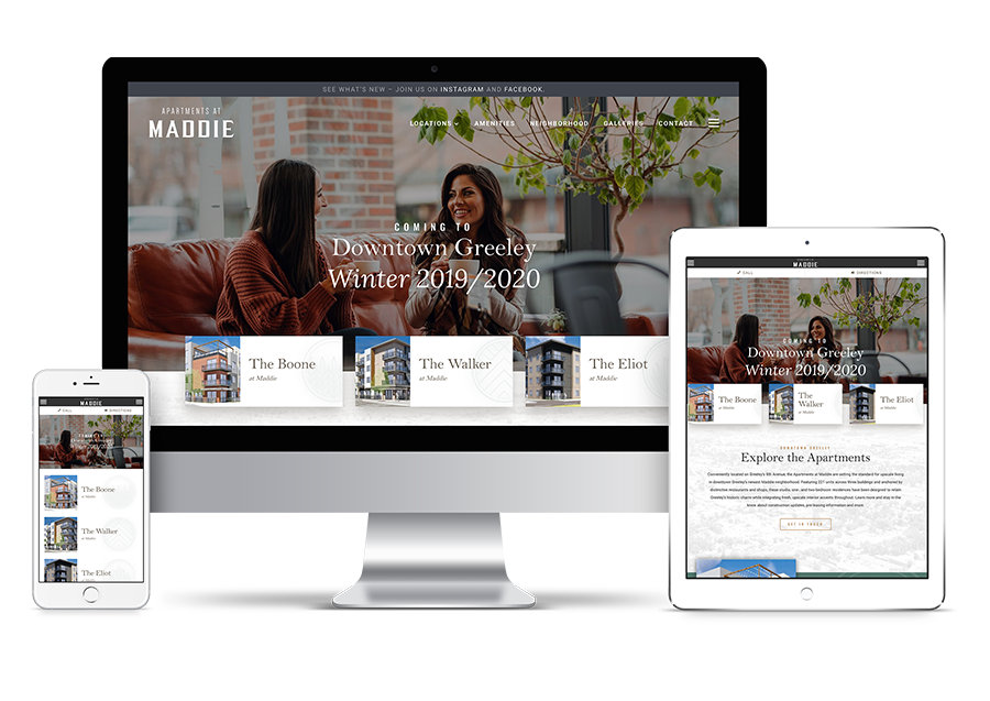 Maddie apartments website sample