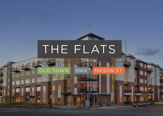 Flats Fort Collins logo designs