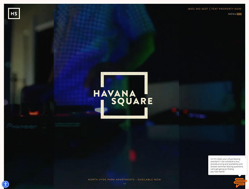 Apartment Website Inspiration – 6 Winning Designs (Havana Square Apartments)