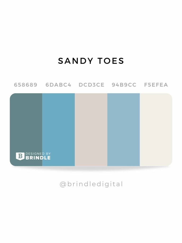 sandy toes color scheme