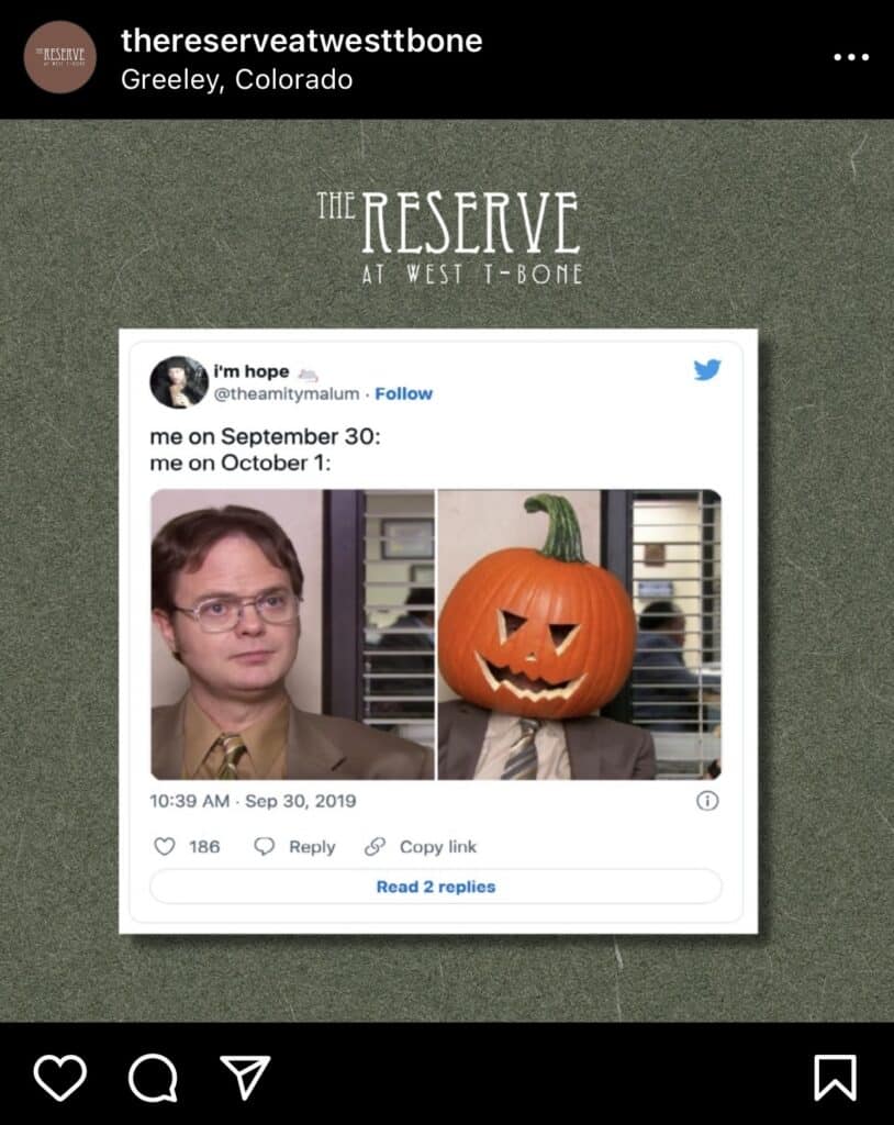 Apartment Social Media Post Ideas for Halloween