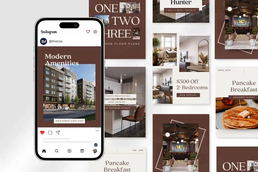 student housing social media